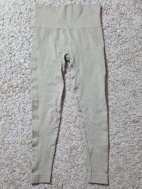 SET Active High-Waist Seamless Leggings in Light Beige, SM, $128.00